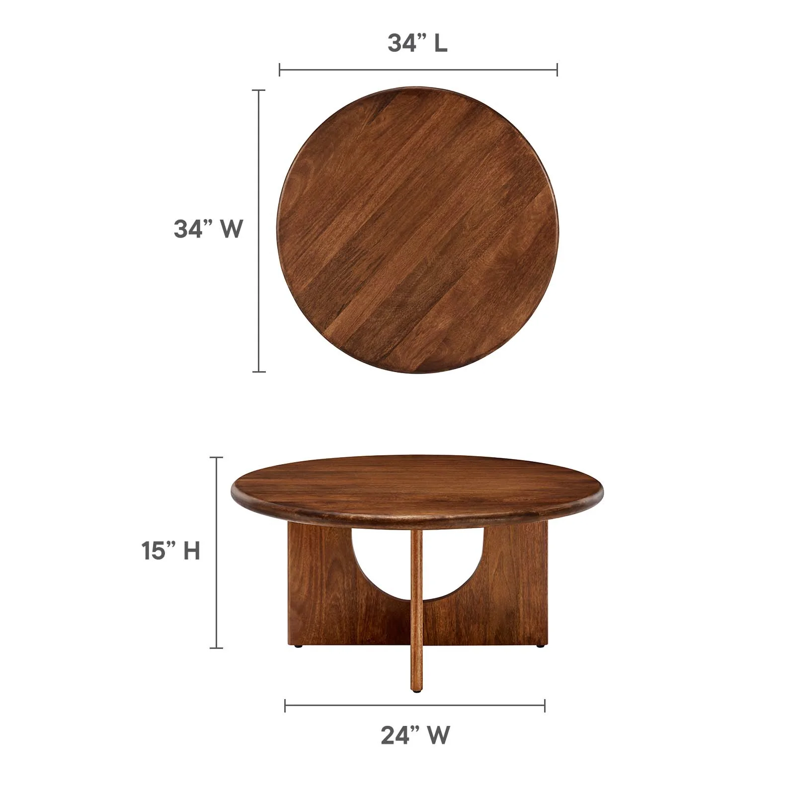 Rivian Round 34" Coffee Table By Modway - EEI-6594 - Image 14