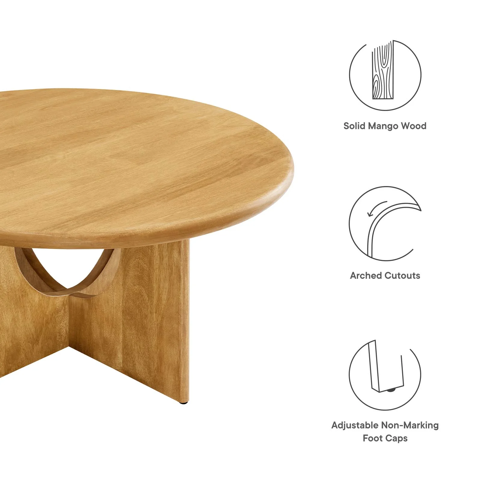 Rivian Round 34" Coffee Table By Modway - EEI-6594 - Image 7
