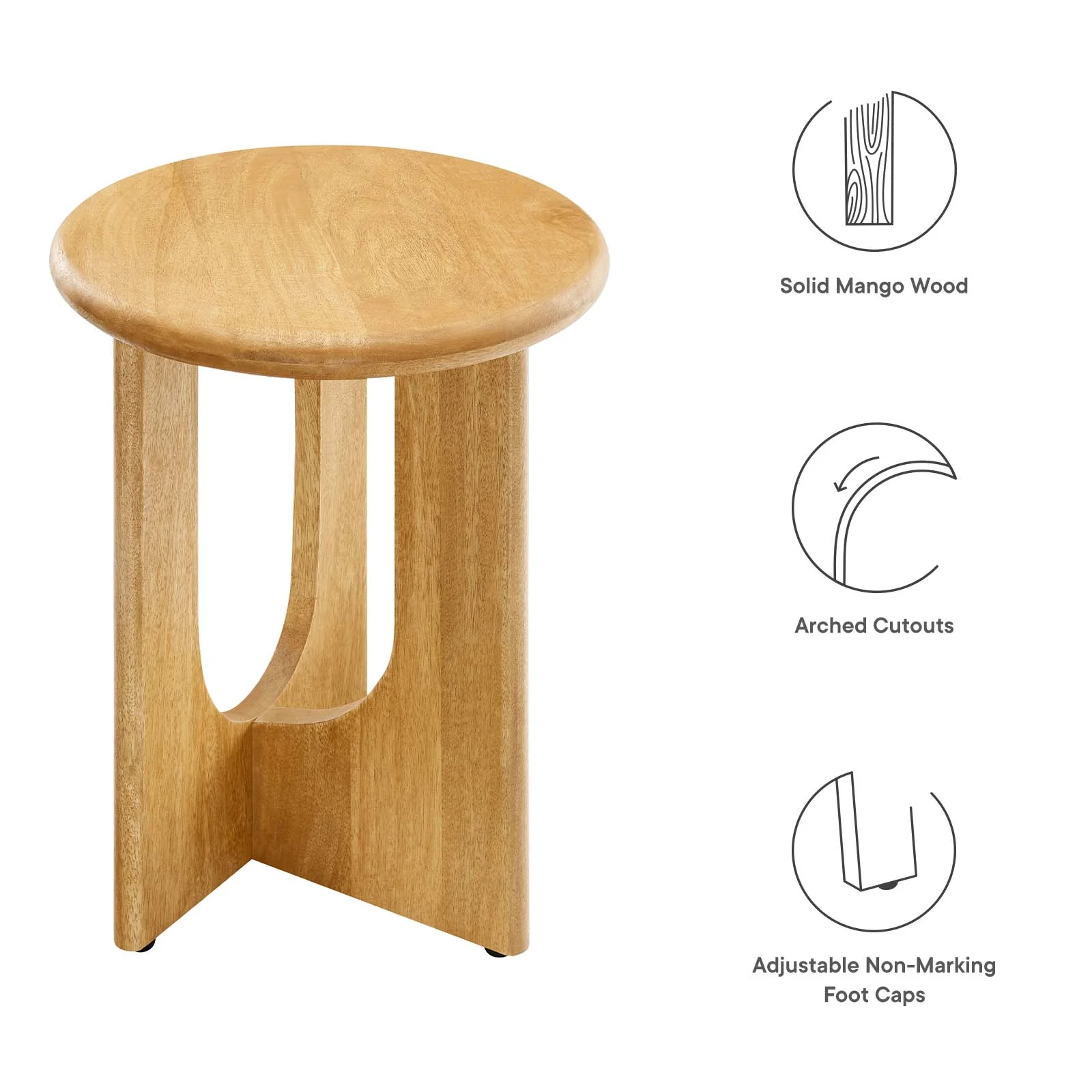 Rivian Round Side Table By Modway - EEI-6595 - Image 7