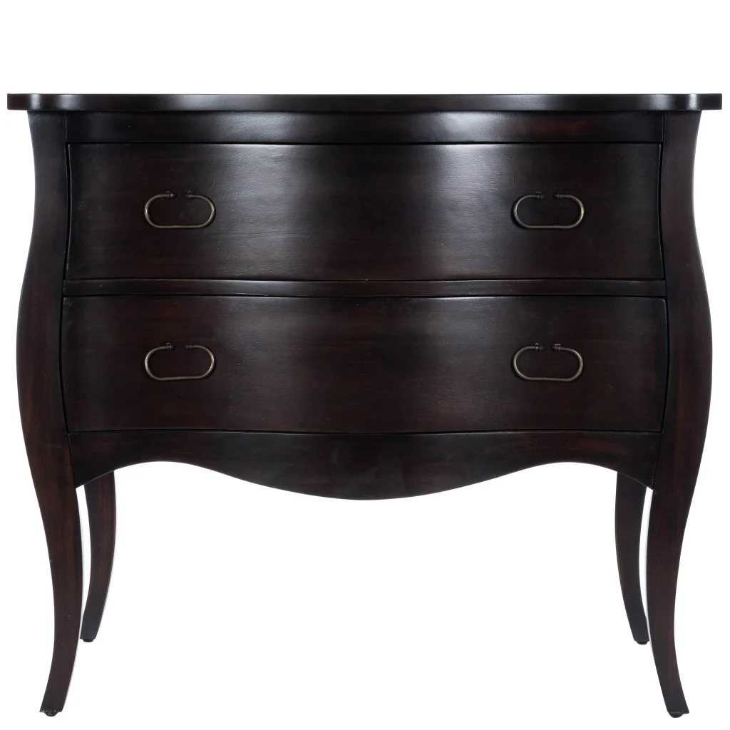 Rochelle Brown 2 Drawer Chest By Homeroots - Image 3