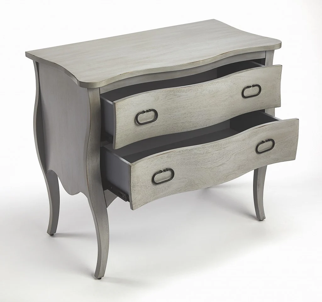 Rochelle Gray 2 Drawer Chest By Homeroots - Image 2