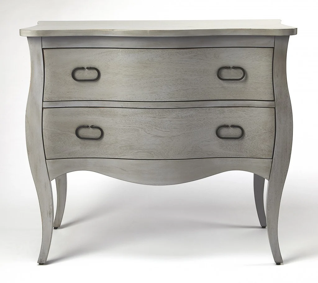 Rochelle Gray 2 Drawer Chest By Homeroots - Image 4