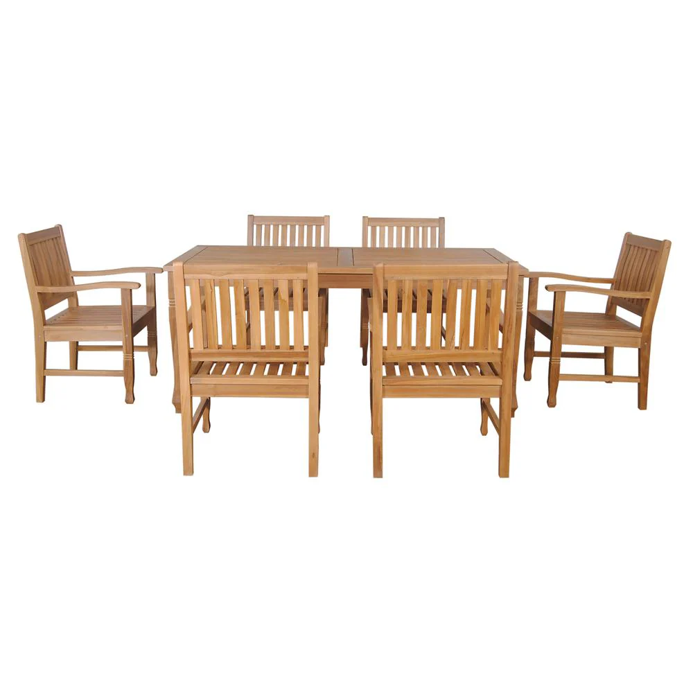 Rockford 7-Pieces Dining Set By Anderson Teak - Image 2