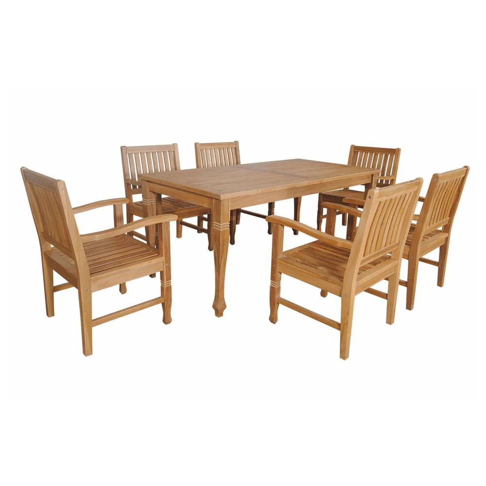 Rockford 7-Pieces Dining Set By Anderson Teak - Image 3