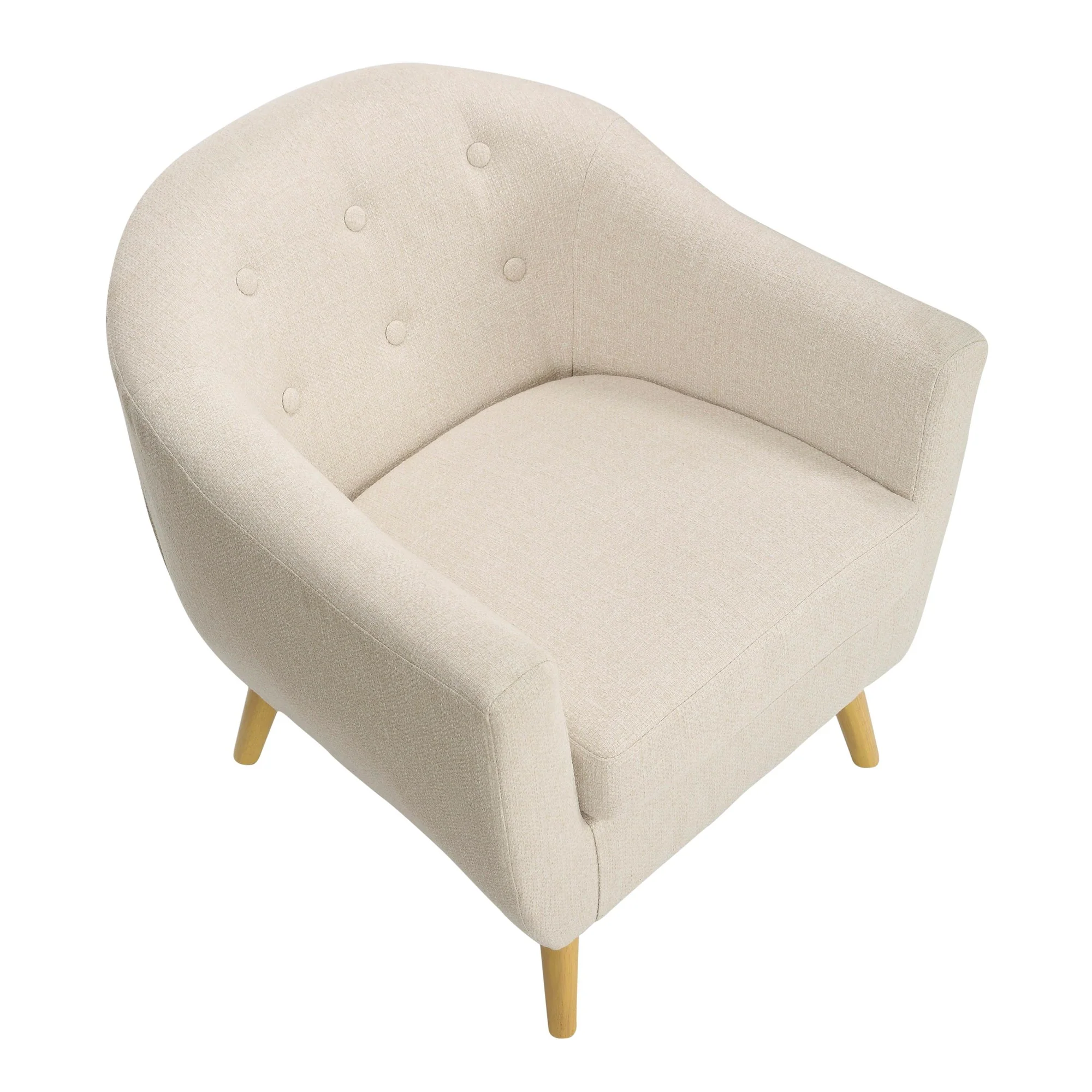 Rockwell Chair Cream By LumiSource - Image 8