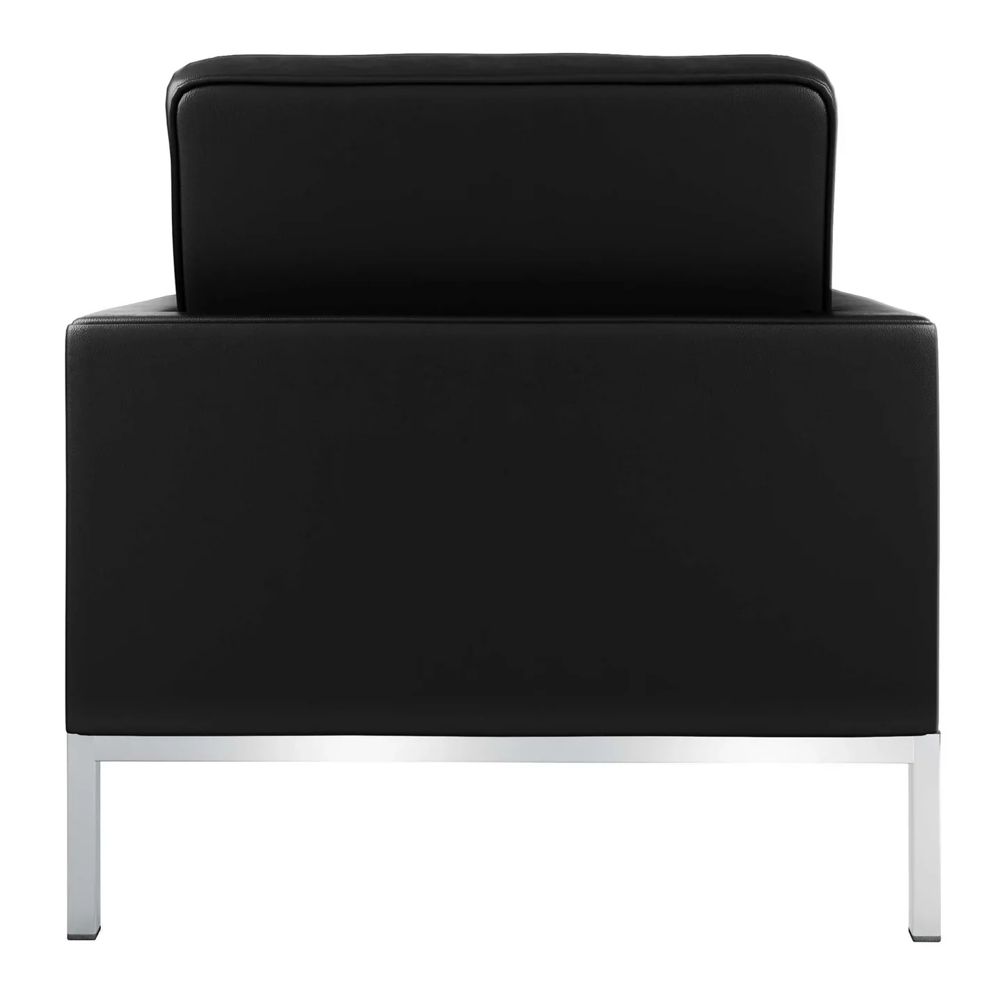 Rolina Armchair, Black Leather By World Modern Design - Image 3