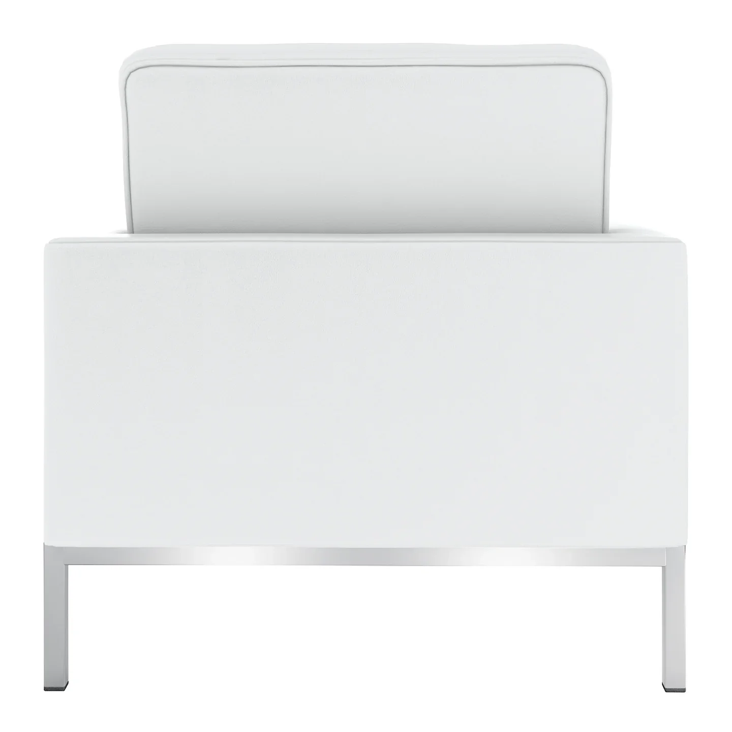 Rolina Armchair, White Leather By World Modern Design - Image 3