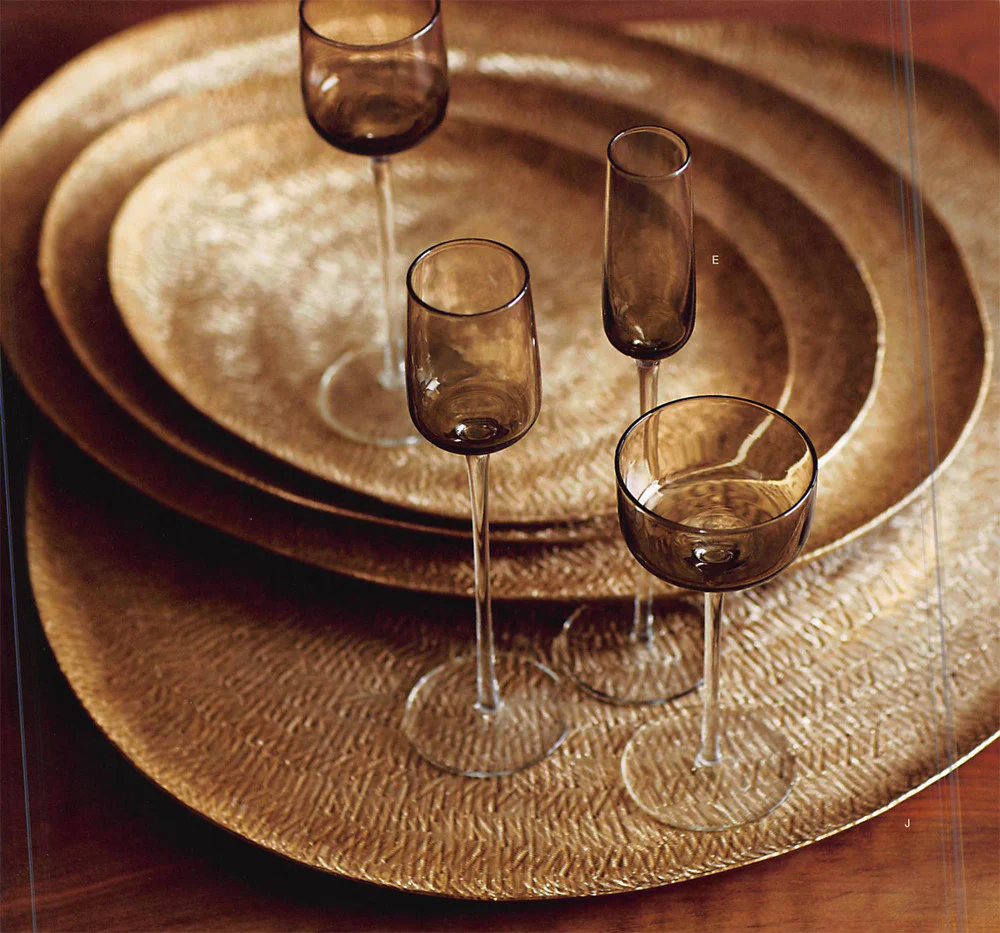 Roost Aureus Chased Metal Trays - Image 3