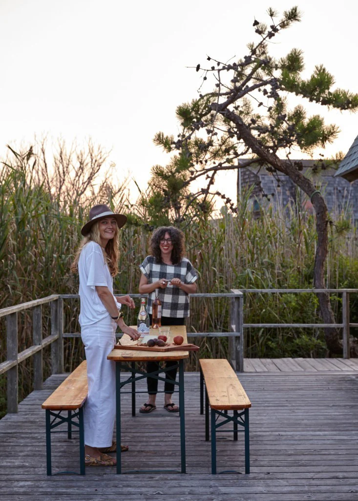 Roost Biergarten Folding Outdoor Table & Benches - Image 3
