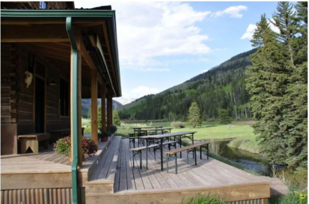 Roost Biergarten Folding Outdoor Table & Benches - Image 4
