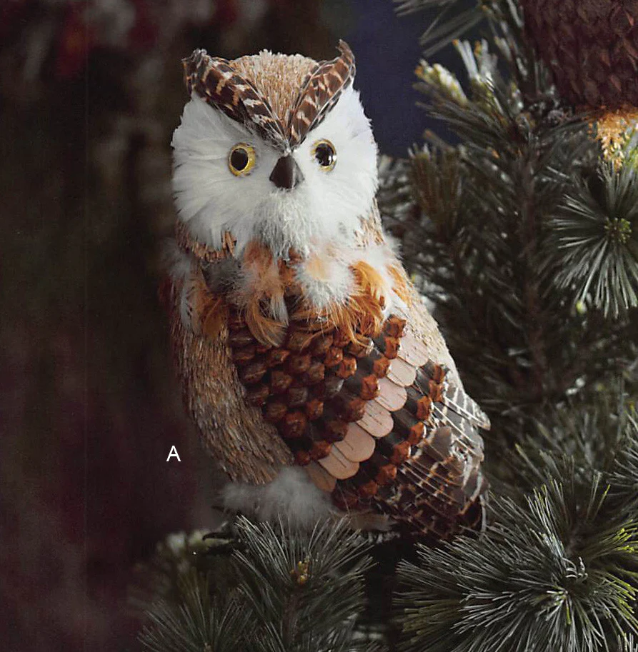 Roost Botanic Owl Tree Toppers - Set Of 3 - Image 3