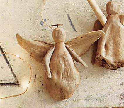 Roost Driftwood Angel Ornament - Set Of 15 - Image 4