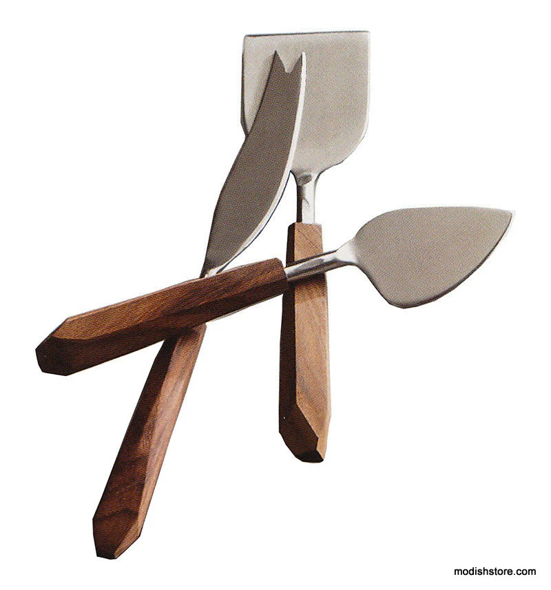 Roost Faceted Rosewood Cheese Tools - Set Of 3 - Image 2