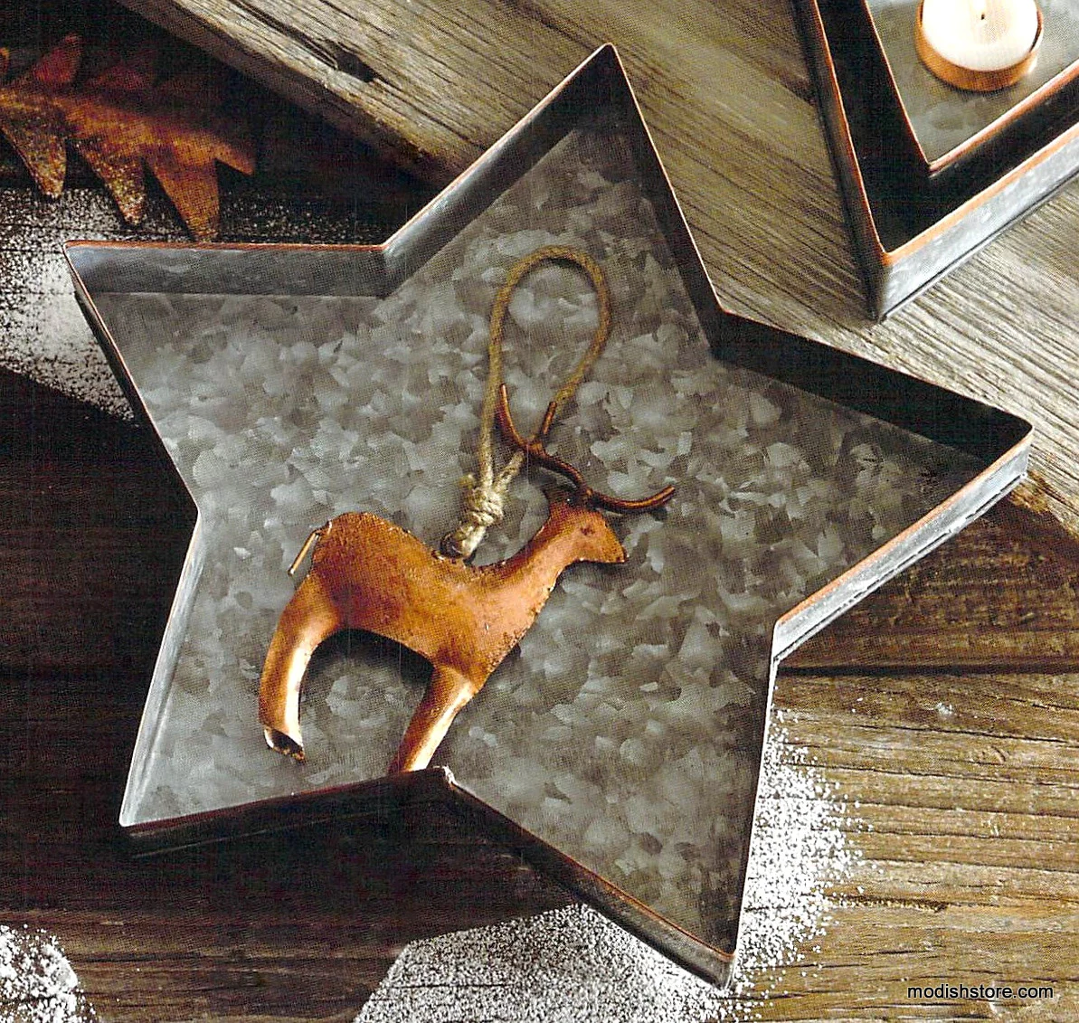Roost Galisteo Copper Edge Star Trays - Set Of 5 - Image 3