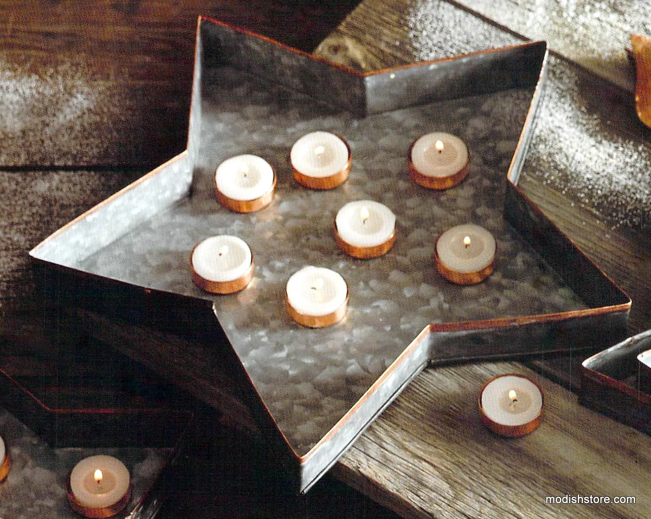 Roost Galisteo Copper Edge Star Trays - Set Of 5 - Image 4