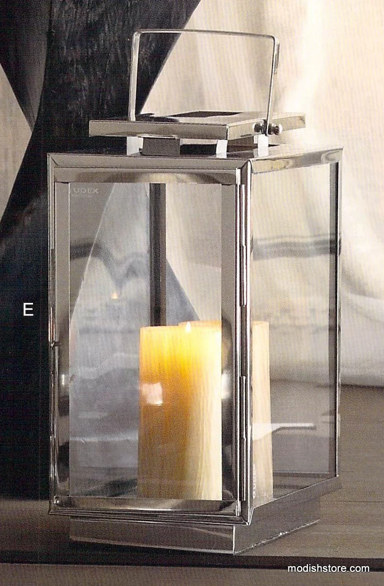 Roost Modern Nickel Mirror Lantern - Image 3