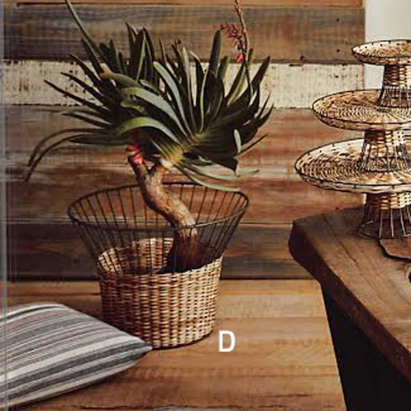 Roost Rattan & Iron Baskets - Set Of 3 - Image 3