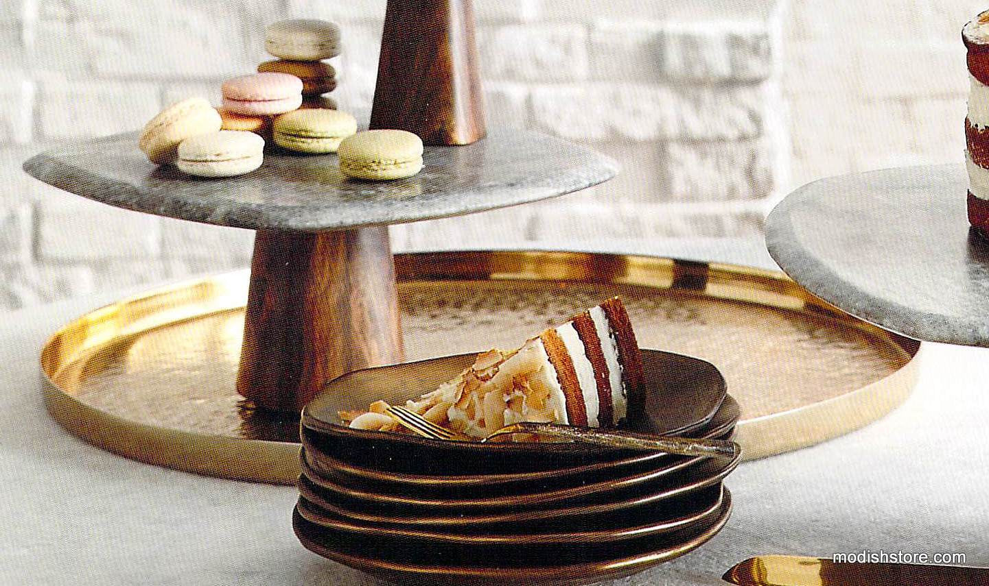 Roost Textured Brass Trays - Small - Image 4