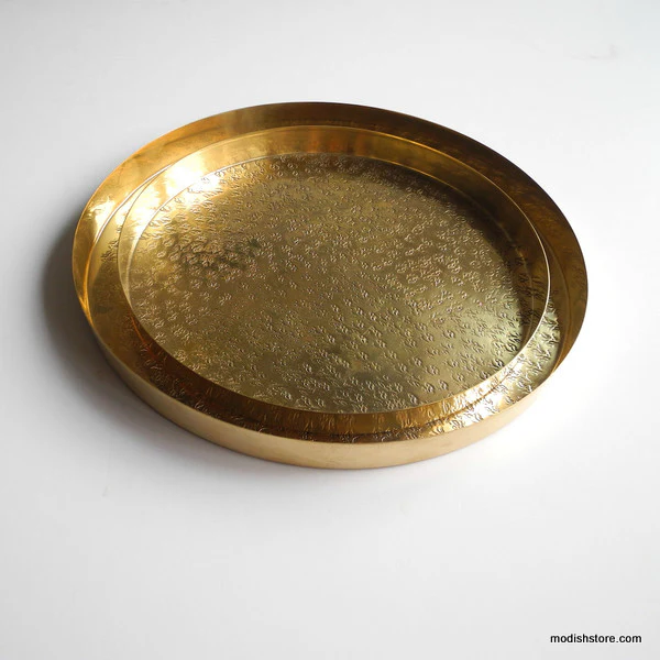 Roost Textured Brass Trays - Small - Image 6