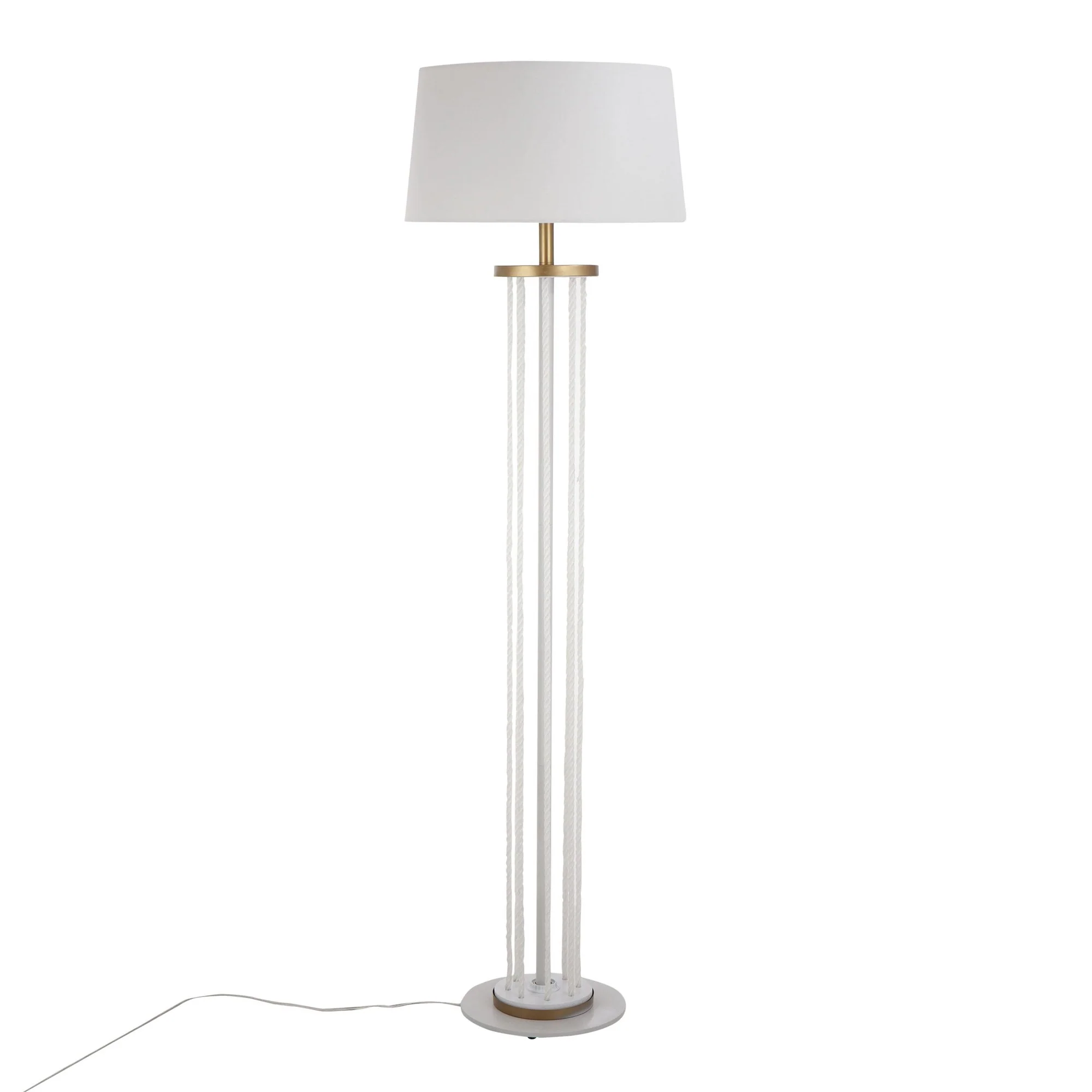 Rope Floor Lamp White By LumiSource - Image 3