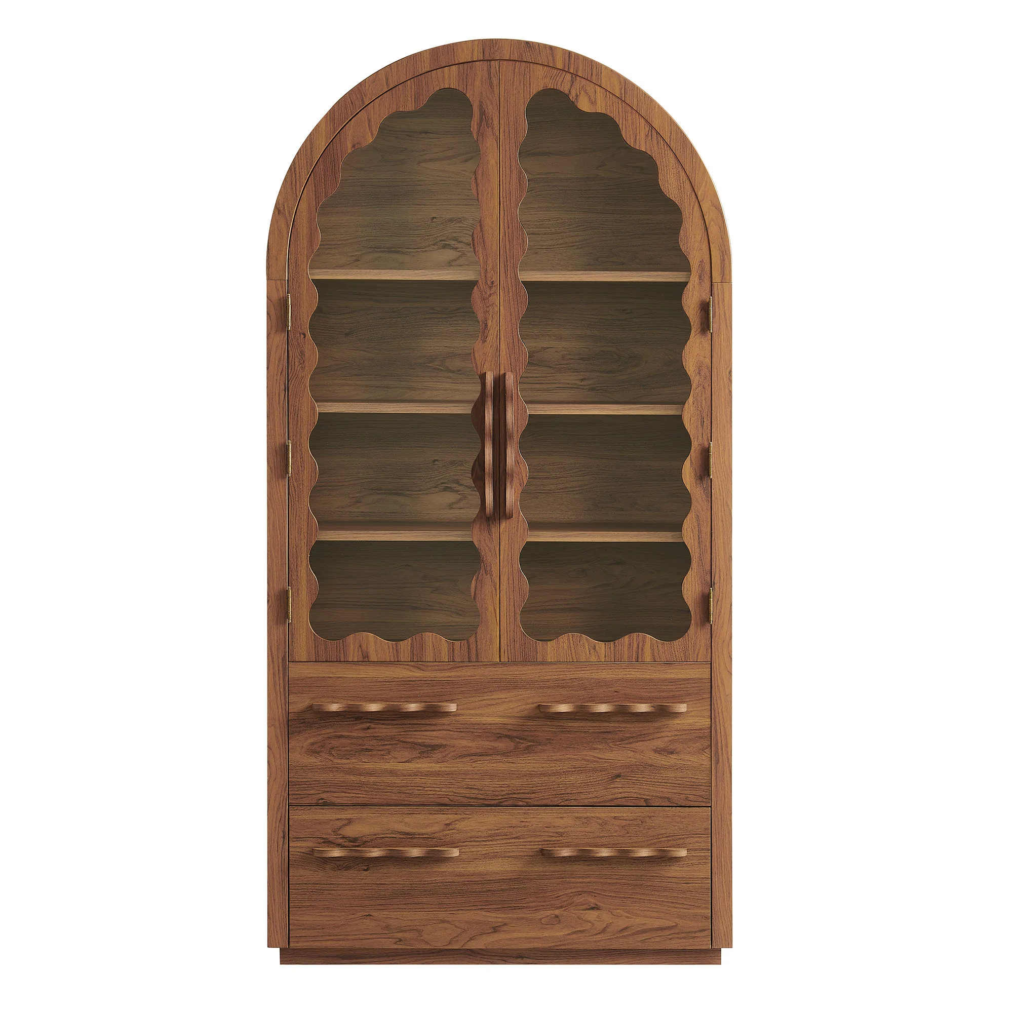 Rory 76 Inch Arched Kitchen Pantry Display Cabinet by Modway - Image 15