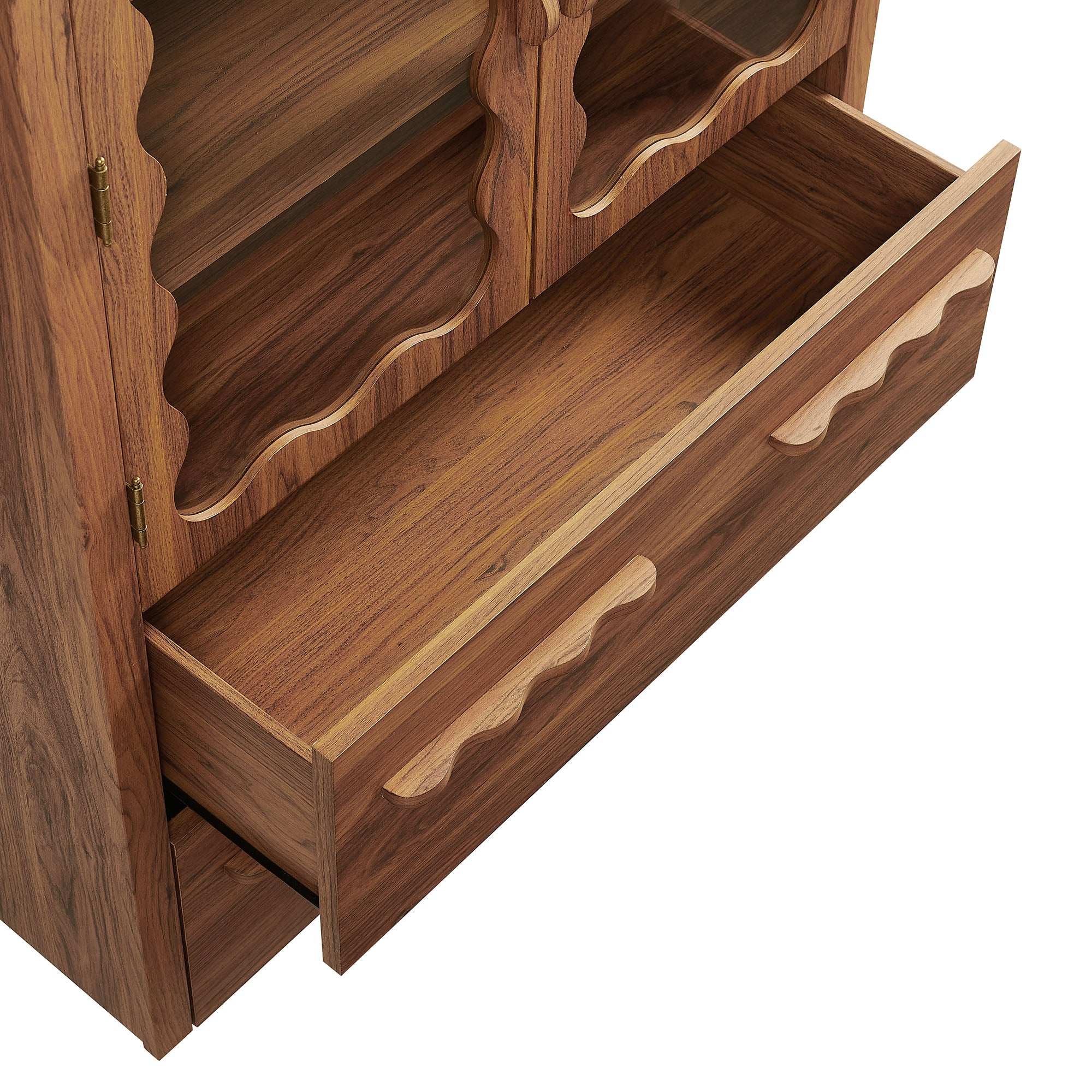 Rory 76 Inch Arched Kitchen Pantry Display Cabinet by Modway - Image 19