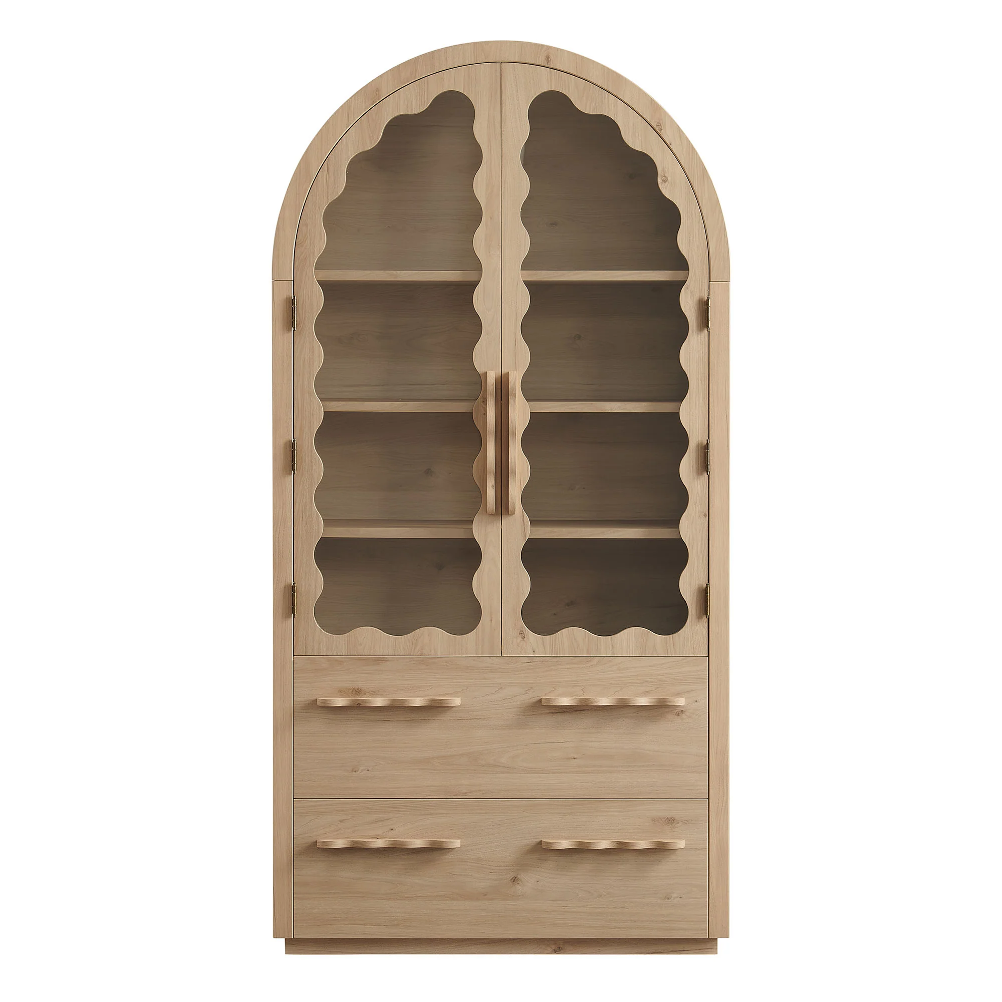 Rory 76 Inch Arched Kitchen Pantry Display Cabinet by Modway - Image 3