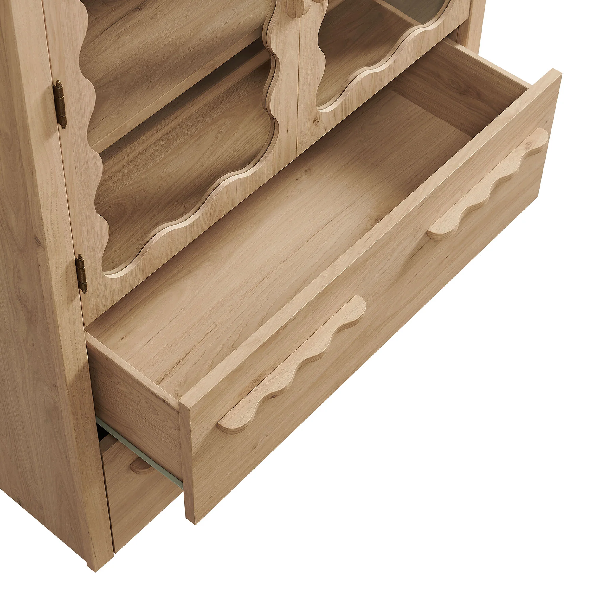 Rory 76 Inch Arched Kitchen Pantry Display Cabinet by Modway - Image 7