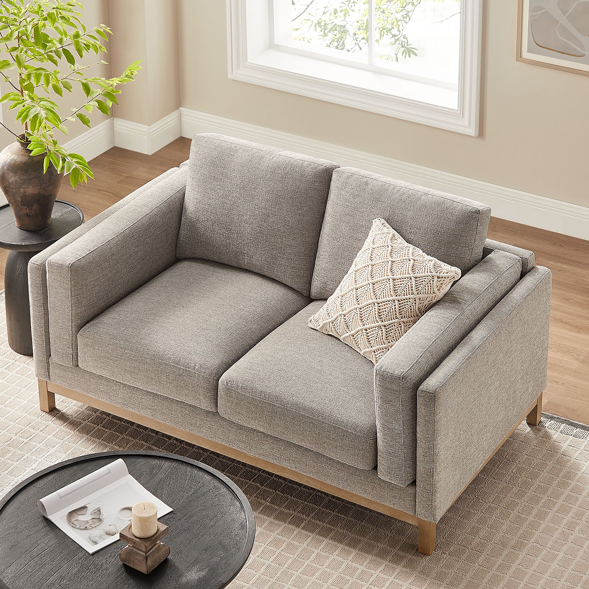 Roscoe 63 inch Fabric Loveseat by Modway - Image 28