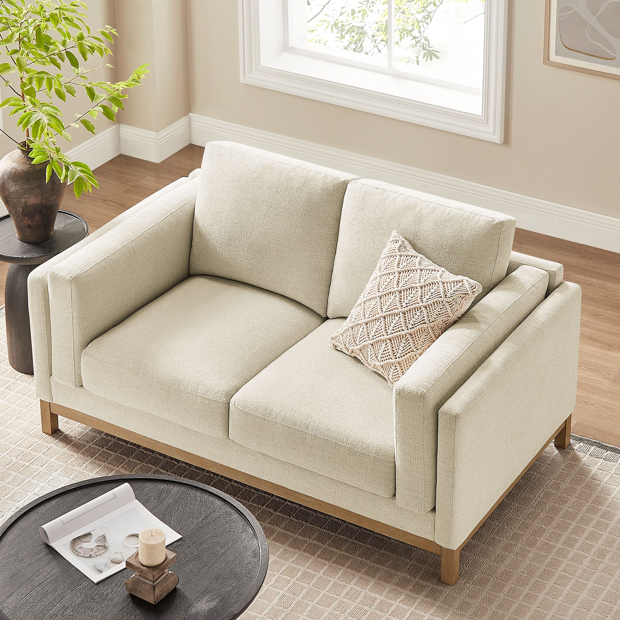 Roscoe 63 inch Fabric Loveseat by Modway - Image 8