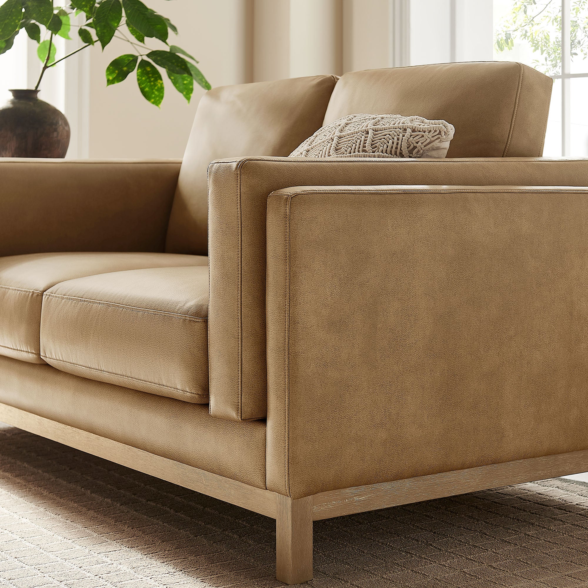 Roscoe 63 inch Vegan Leather Loveseat by Modway - Image 16