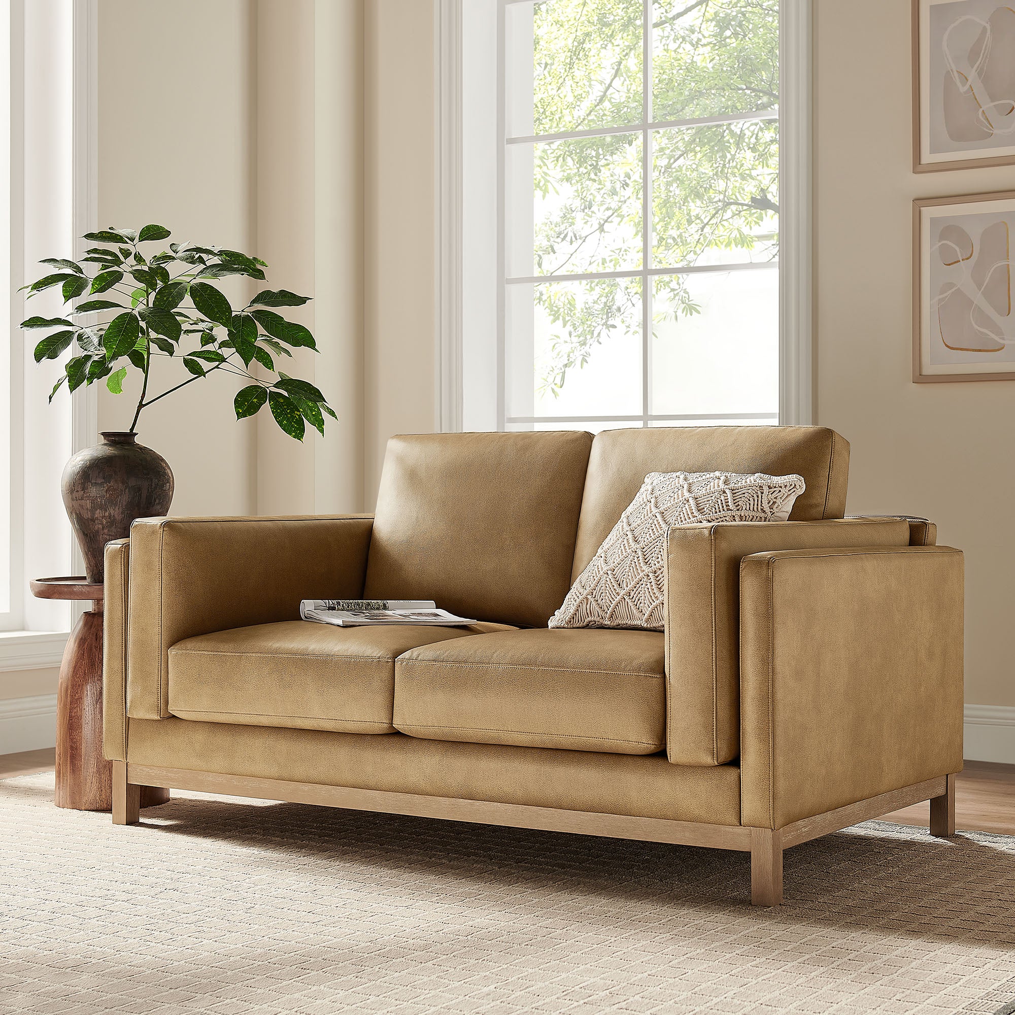 Roscoe 63 inch Vegan Leather Loveseat by Modway - Image 17