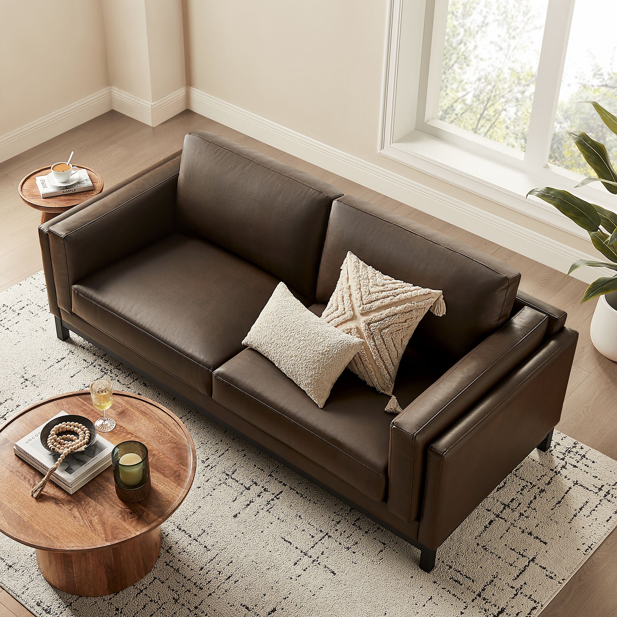 Roscoe 81 inch Vegan Leather Sofa by Modway - Image 8