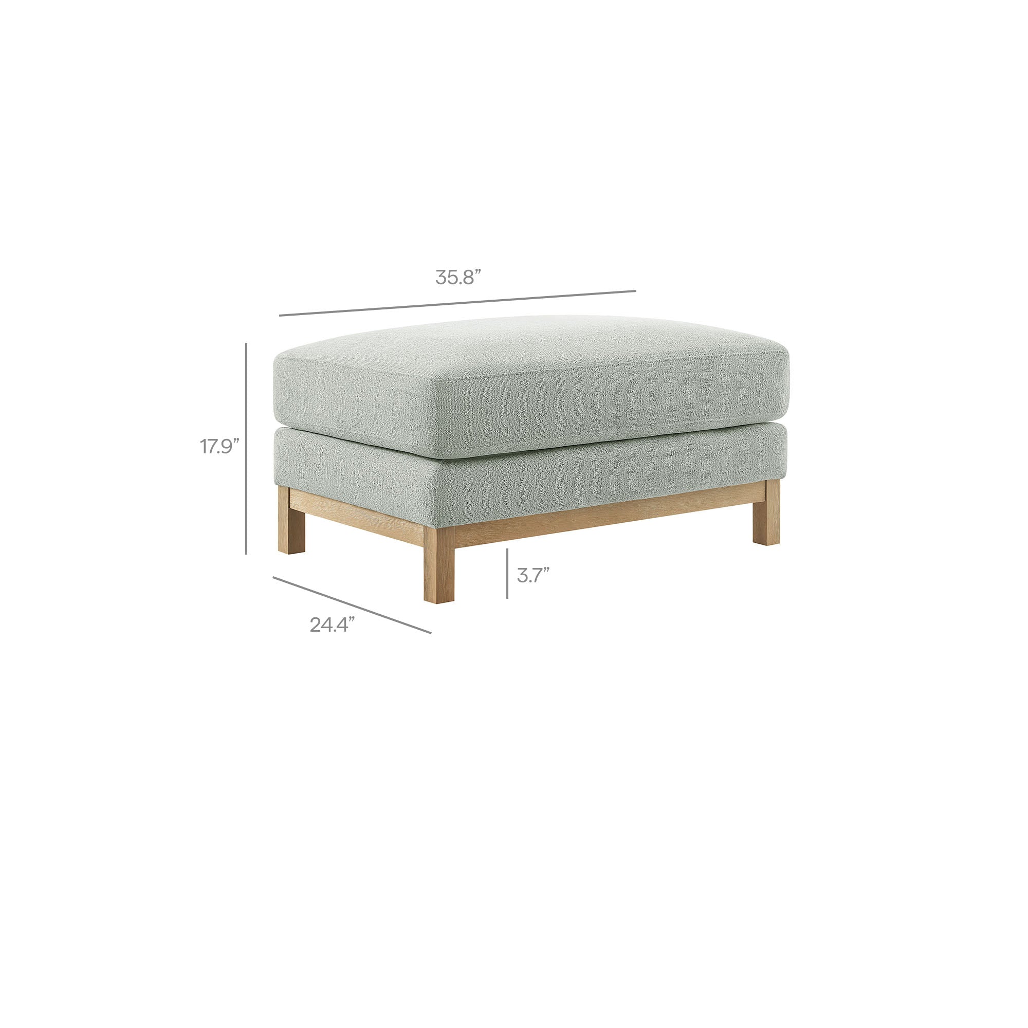 Roscoe Fabric Ottoman by Modway - Image 19