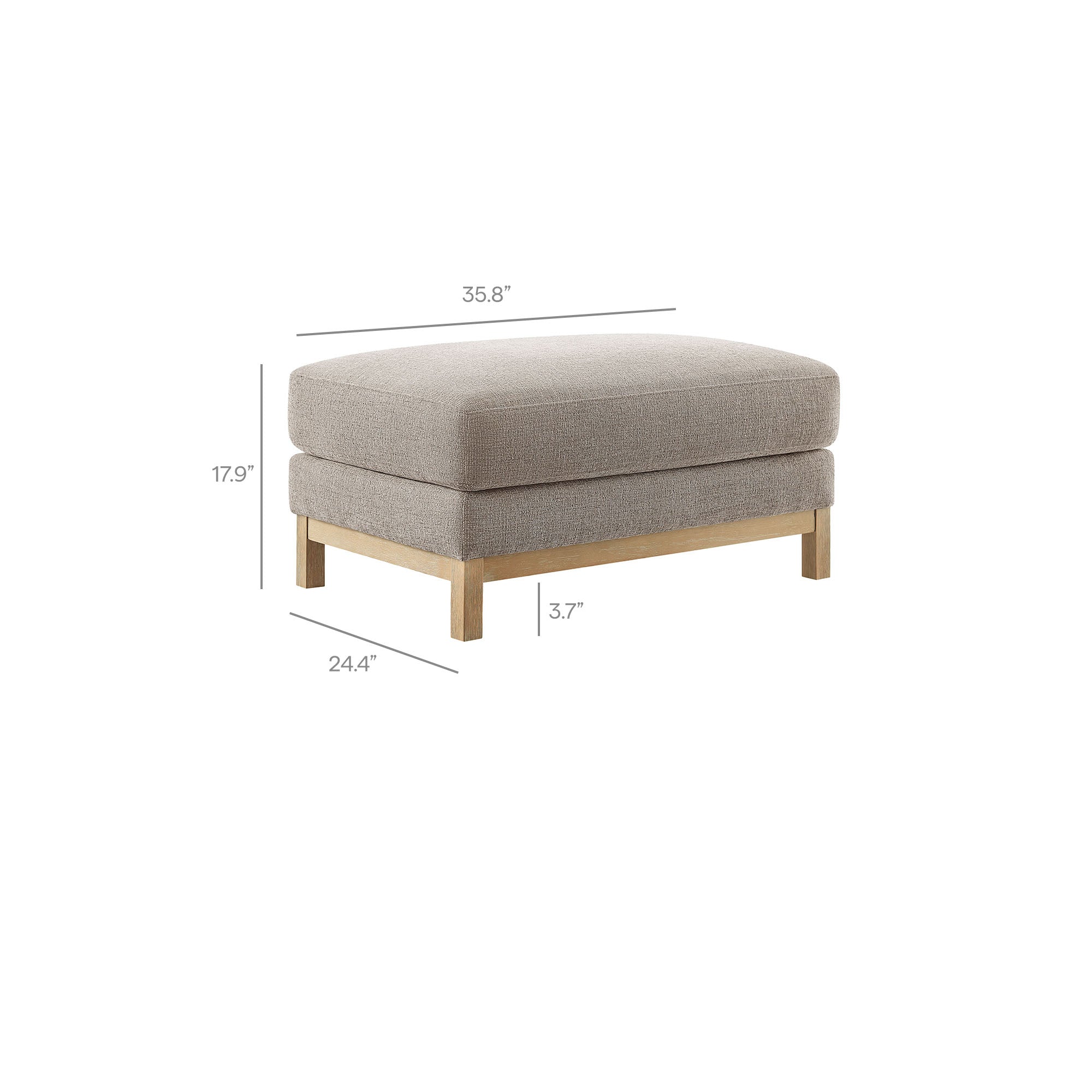 Roscoe Fabric Ottoman by Modway - Image 29