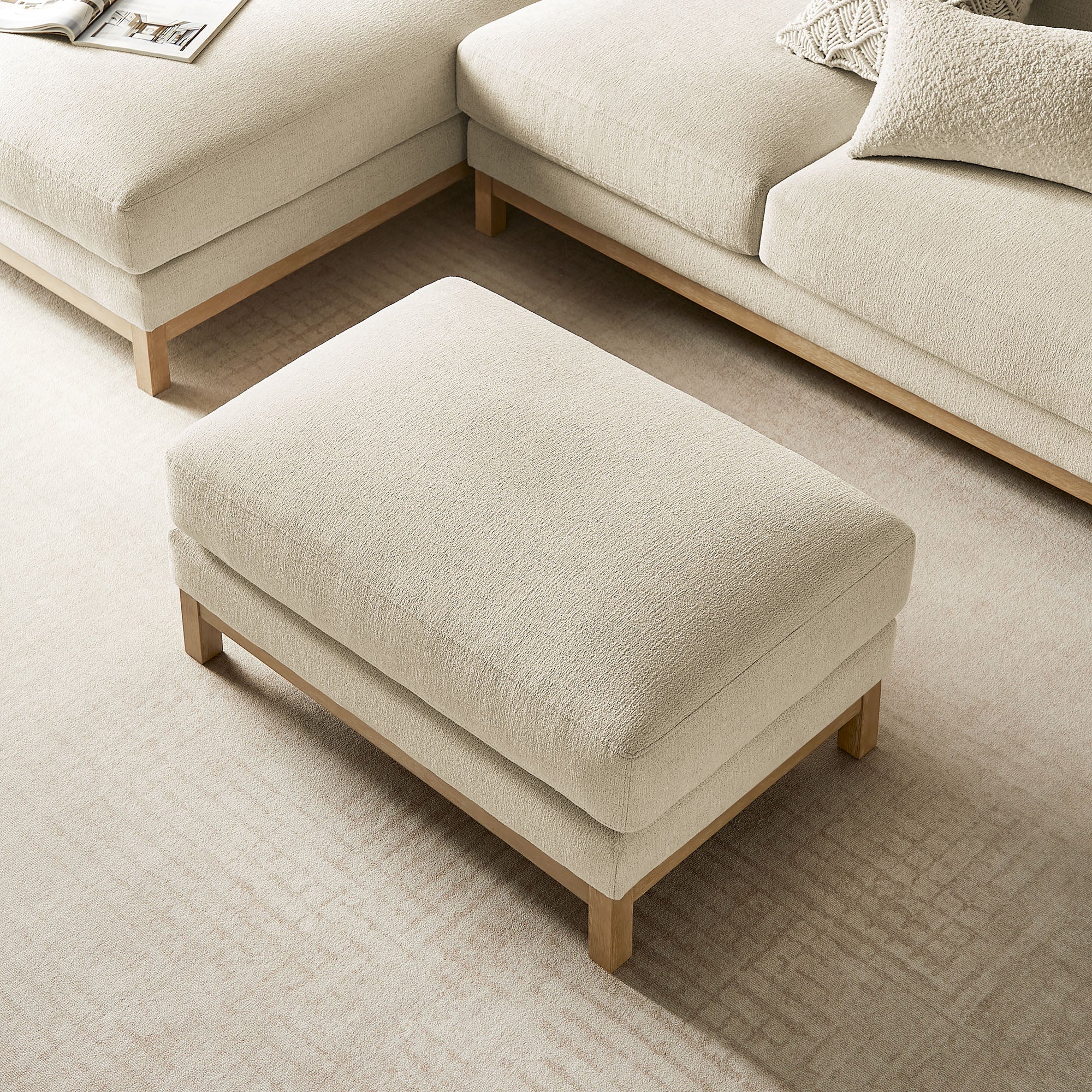 Roscoe Fabric Ottoman by Modway - Image 8