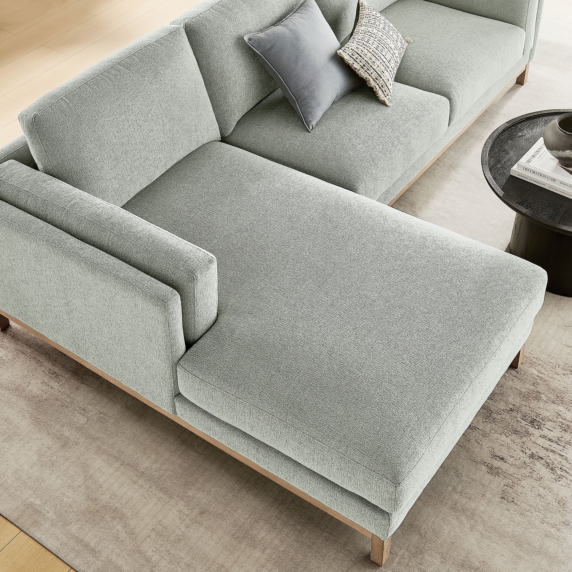 Roscoe Left-Facing Fabric Sectional Sofa with Chaise by Modway - Image 10