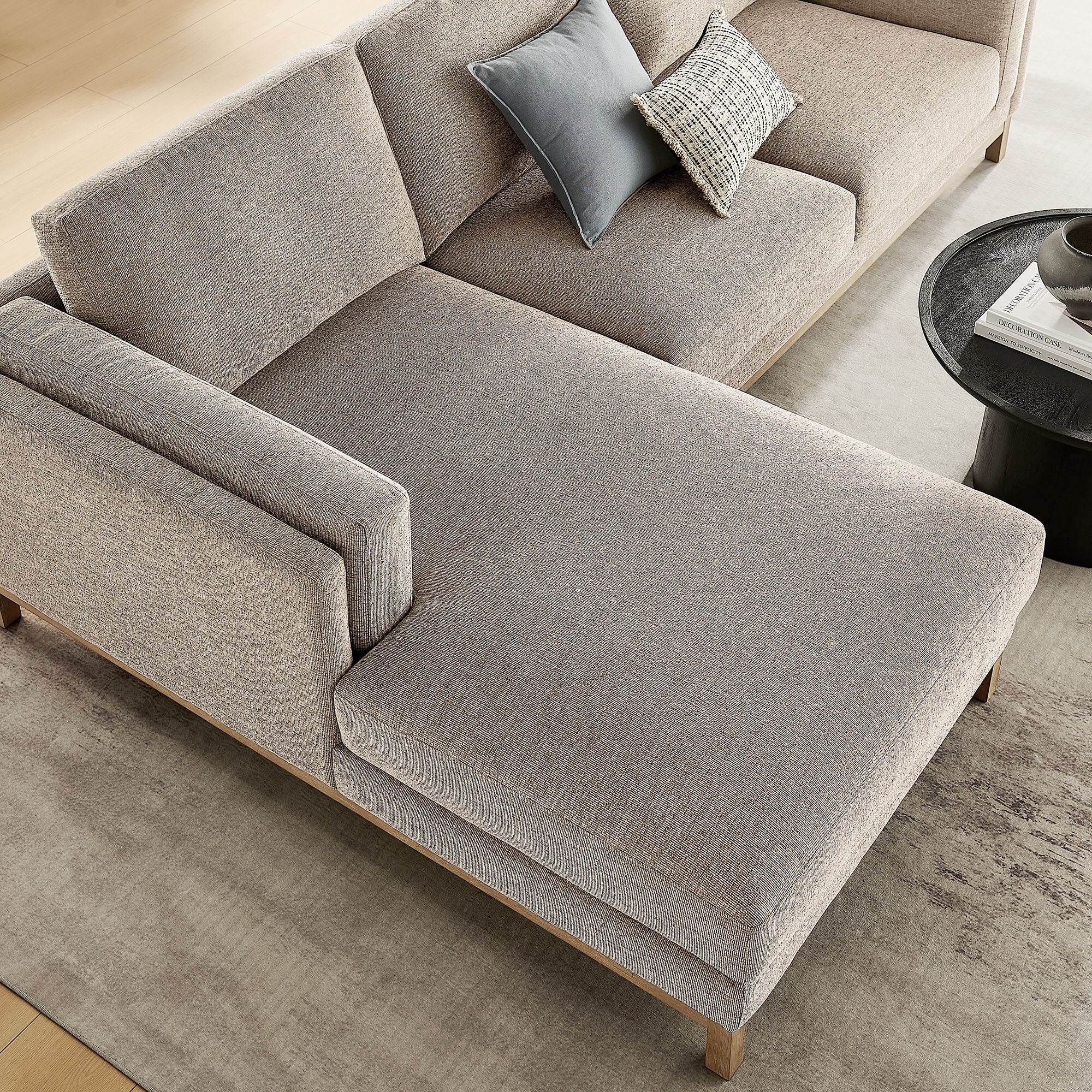 Roscoe Left-Facing Fabric Sectional Sofa with Chaise by Modway - Image 17