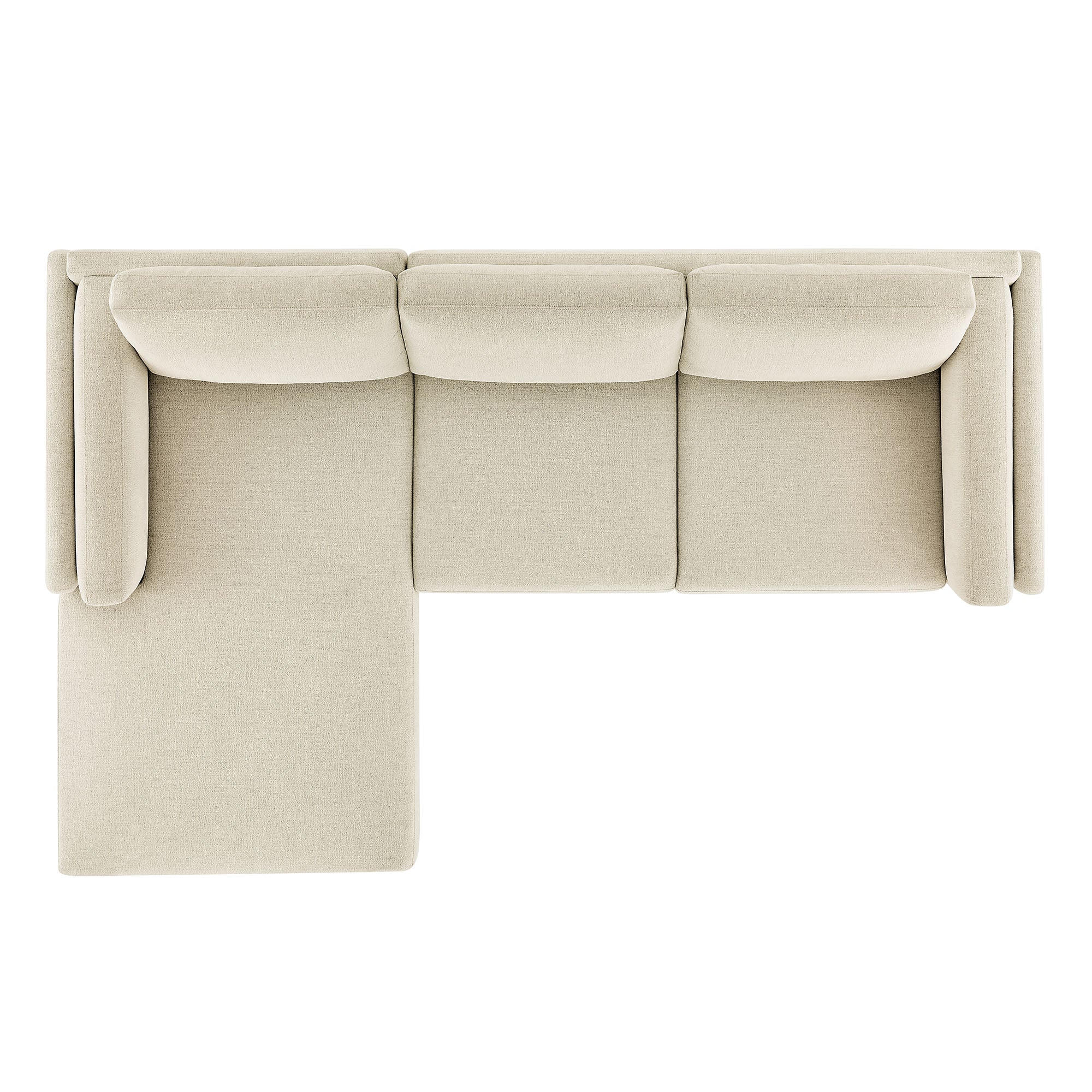 Roscoe Left-Facing Fabric Sectional Sofa with Chaise by Modway - Image 3