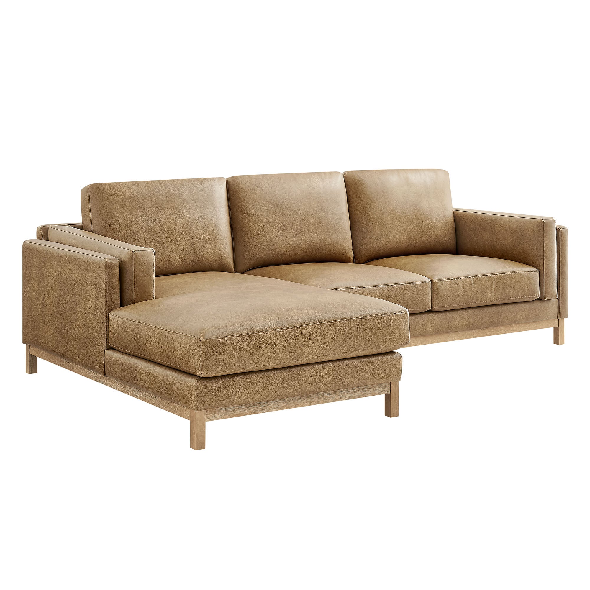 Roscoe Left-Facing Vegan Leather Sectional Sofa with Chaise by Modway - Image 8