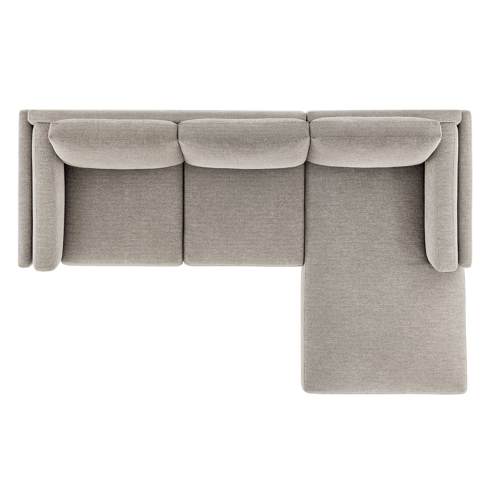 Roscoe Right-Facing Fabric Sectional Sofa with Chaise by Modway - Image 16