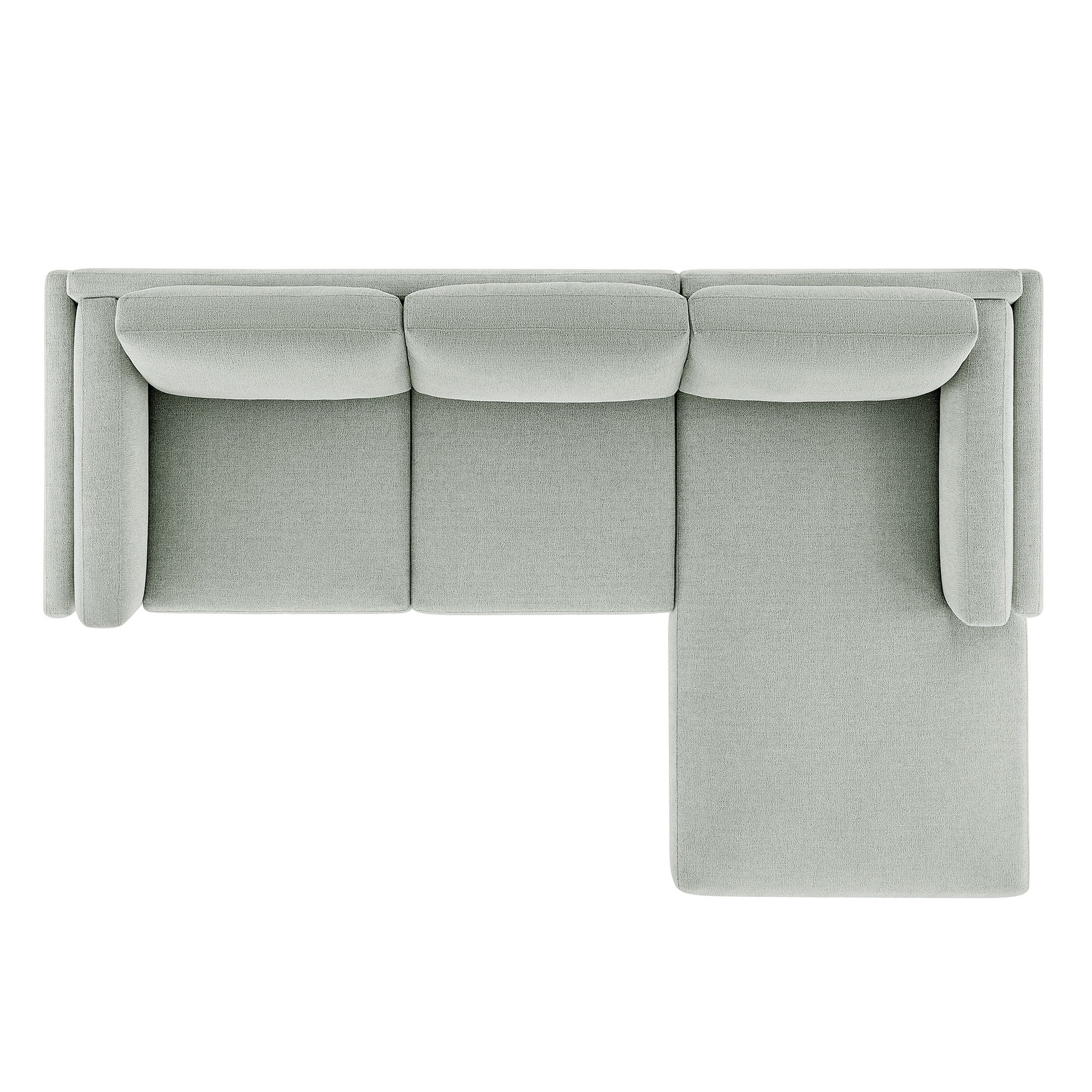 Roscoe Right-Facing Fabric Sectional Sofa with Chaise by Modway - Image 9