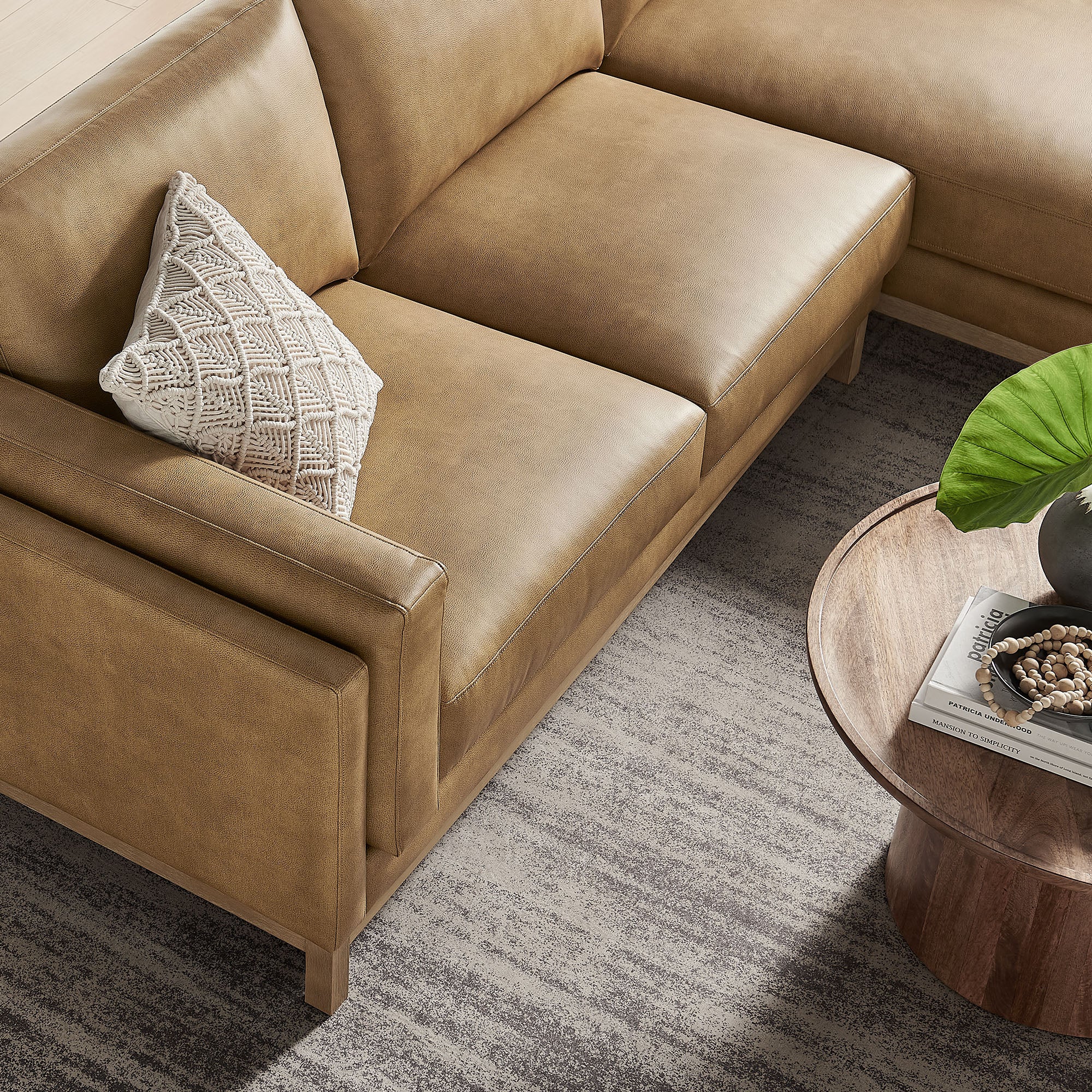 Roscoe Right-Facing Vegan Leather Sectional Sofa with Chaise by Modway - Image 11