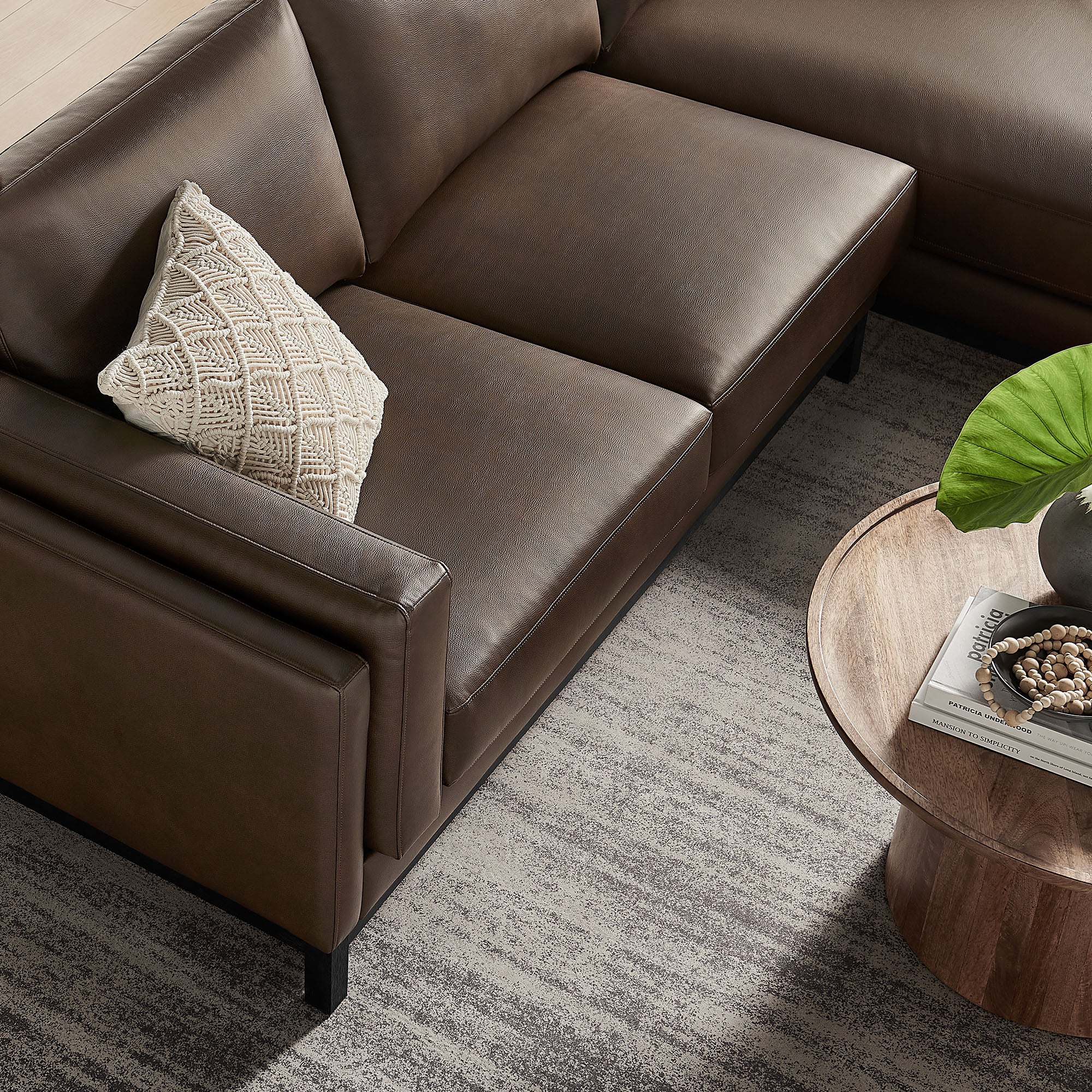 Roscoe Right-Facing Vegan Leather Sectional Sofa with Chaise by Modway - Image 4