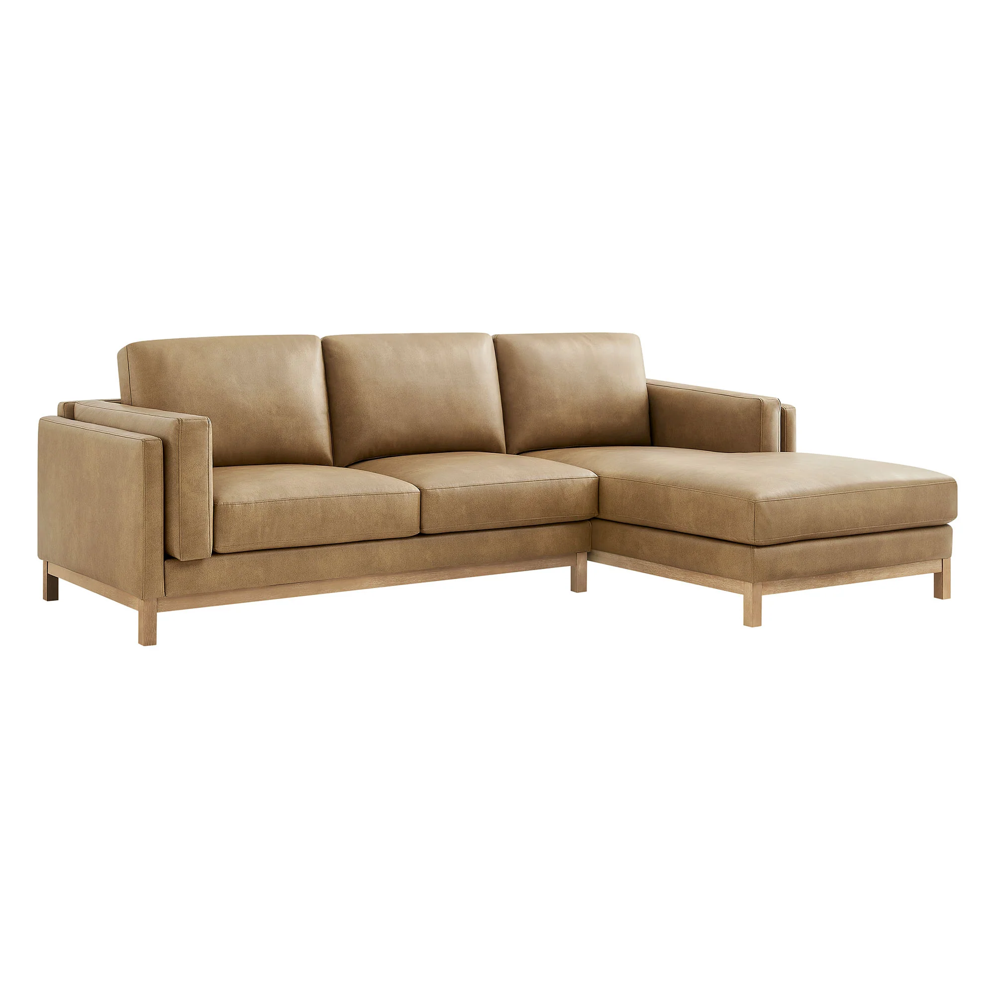 Roscoe Right-Facing Vegan Leather Sectional Sofa with Chaise by Modway - Image 8