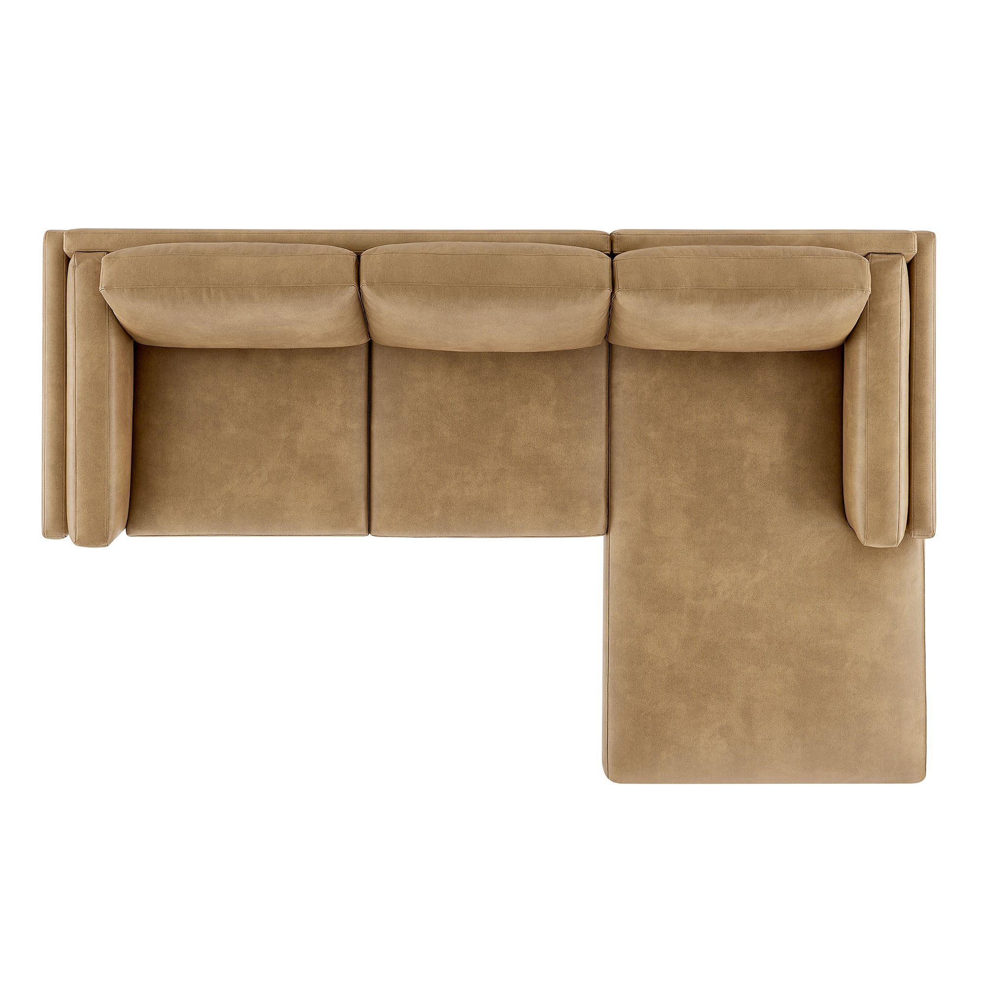 Roscoe Right-Facing Vegan Leather Sectional Sofa with Chaise by Modway - Image 9