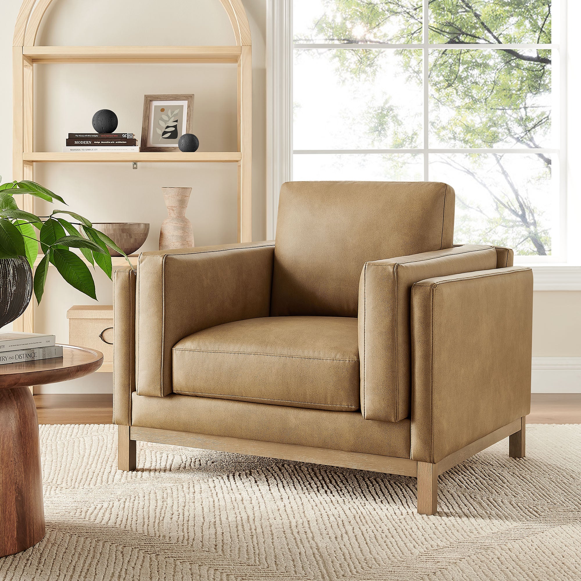 Roscoe Vegan Leather Armchair by Modway - Image 17