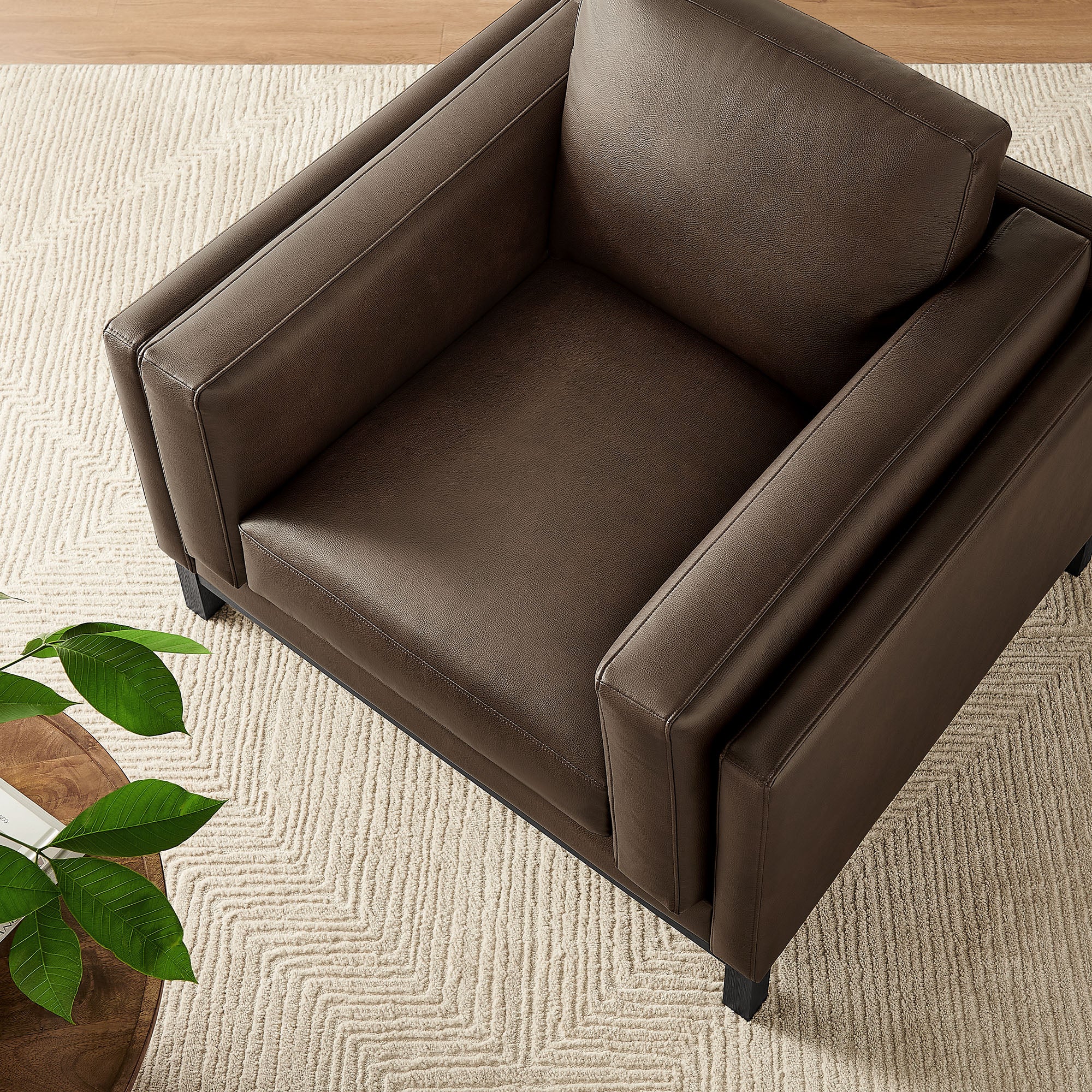 Roscoe Vegan Leather Armchair by Modway - Image 7