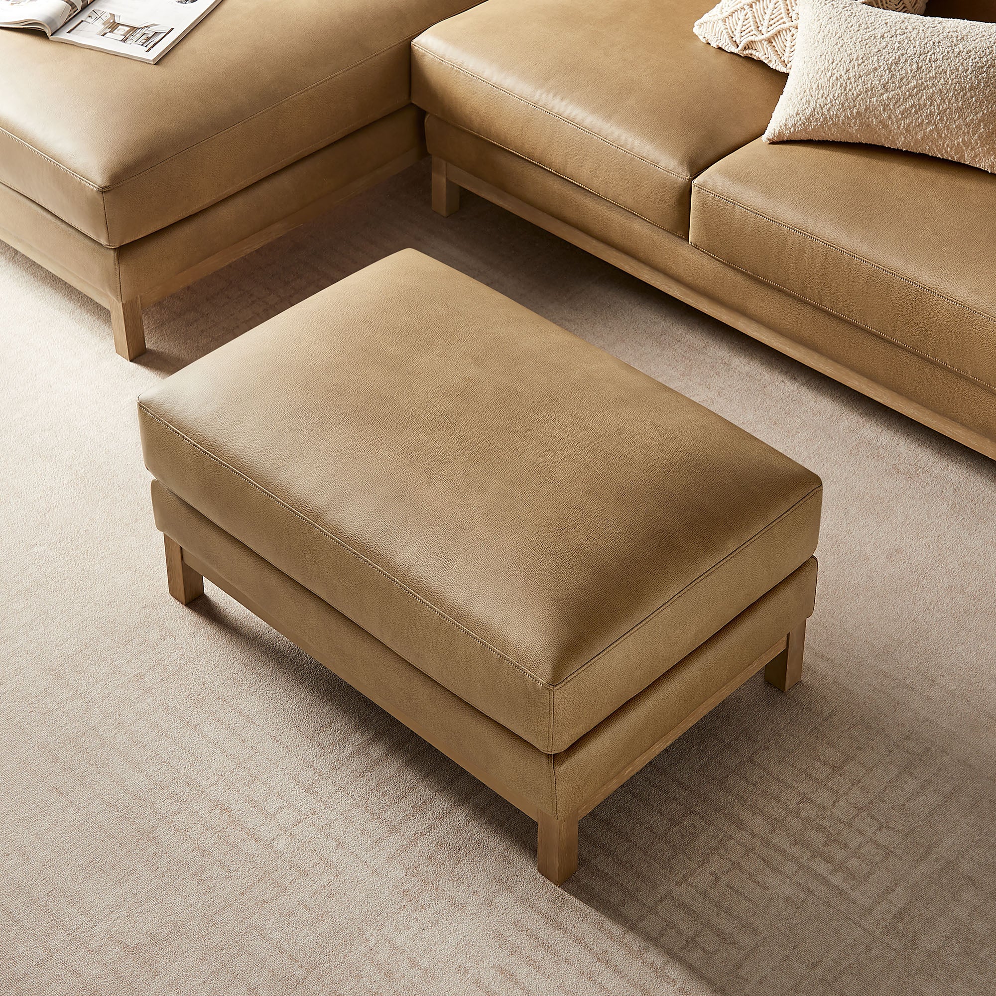 Roscoe Vegan Leather Ottoman by Modway - Image 18