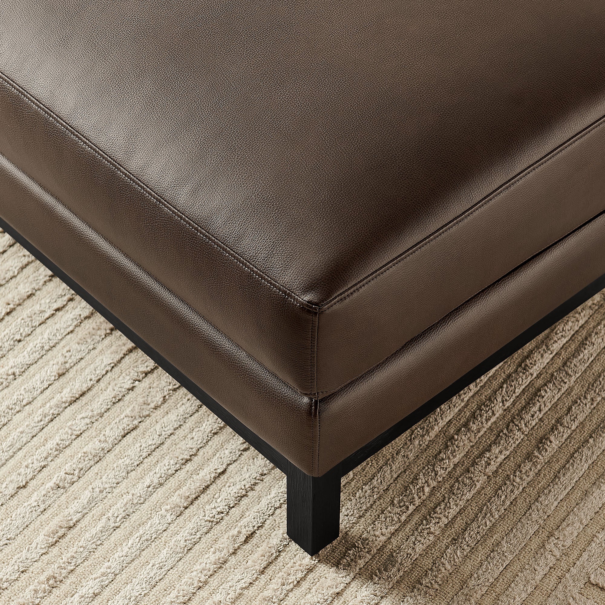 Roscoe Vegan Leather Ottoman by Modway - Image 7